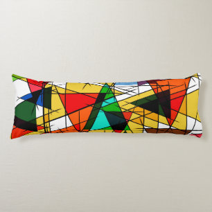 Modern Triangle Colorful Geometric Body Cushion