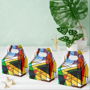 Modern Triangle Colorful Geometric Favour Box