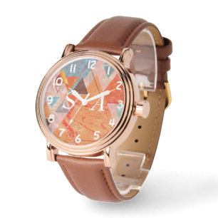 Modern triangle design – artistic geometry  watch
