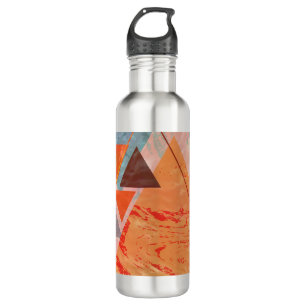 Modern triangle design – artistic geometry with st 710 ml water bottle