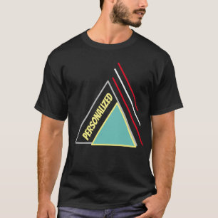 Modern Triangle Design Personalise Unisex Stylish T-Shirt