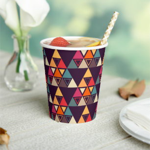 Modern Triangle Quilts Paper Cups