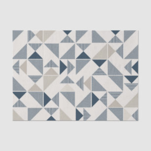 modern triangles tissue paper