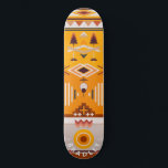 Modern Tribal Abstract Custom Personalised Name Skateboard<br><div class="desc">Modern Tribal Abstract Custom Personalised Name Skateboard features your personalised name in modern typography on an abstract orange and brown tribal pattern. Personalise by editing the text in the text box provided. Give a custom made gift, personalised skateboard to your favourite skateboarder for Christmas, birthday or your BFF. Designed by...</div>