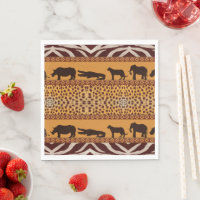 Modern Tribal African Cheetah Pattern Animal Print