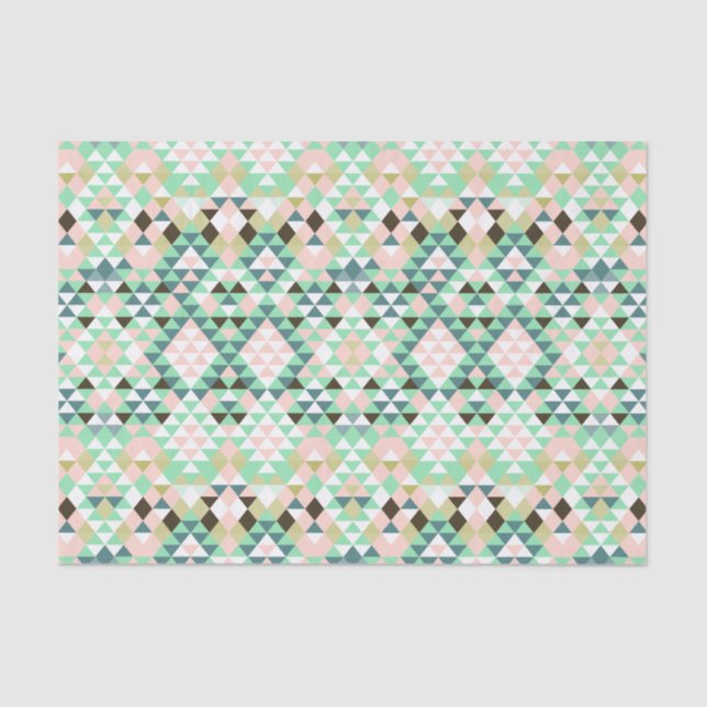Modern Tribal Aztec Southwest Geometric CBendel Tissue Paper (Front)