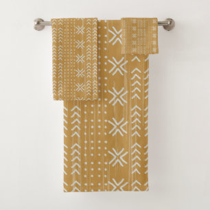 Modern Tribal Brown Mud cloth African Pattern