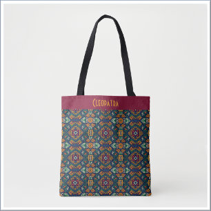 Modern Tribal Ethnic Geometric Pattern Tote Bag