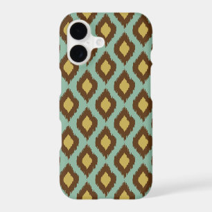 Modern tribal ikat blue yellow modern