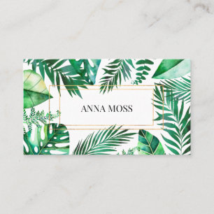Modern Tropical Business Card