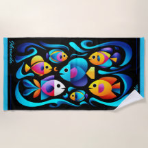 Modern Tropical Fish Customisable