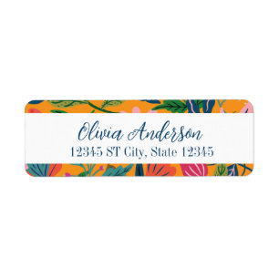 Modern Tropical Floral Pattern