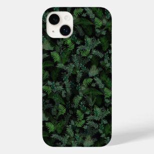 Modern Tropical Greenery Black Green Foliage  Case-Mate iPhone 14 Plus Case