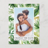 Modern Tropical Greenery Photo Change The Date