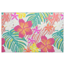 Modern tropical hawaiian aloha pattern
