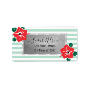 Modern Tropical, Hibiscus Label