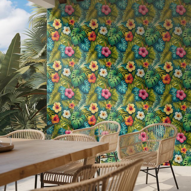 Modern Tropical Leaves  Wallpaper (Creator Uploaded)