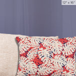 Modern Tropical Monstera Pattern Decorative Cushion<br><div class="desc">Elevate your bedroom decor with our Modern Tropical Monstera Pattern Accent Pillow in Navy and Coral. This stylish and high-quality accent pillow pillowcase features a serene combination of tranquil colours and the vibrant charm of monstera leaves. It's the perfect addition to your coastal-themed bedroom, living room, beach house, or anyone...</div>