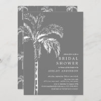 Modern Tropical Palm Tree Bridal Shower