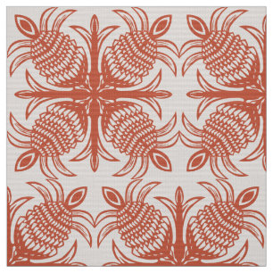 modern tropical pineapple hawaiian quilt pattern fabric