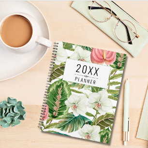 Modern Tropical Watercolor Floral Planner