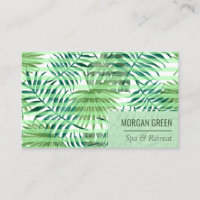 Modern Tropical Watercolor Plant Spa Retreat