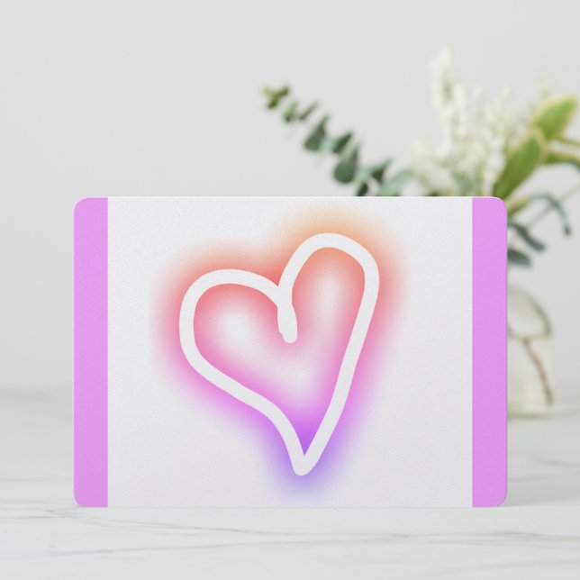 Modern Tu B'Av ט״ו באב Holiday Card (Standing Front)