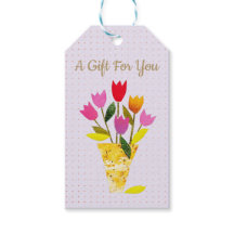 Modern Tulips Hand-Illustrated Spring Easter