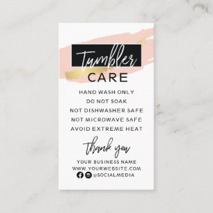 Modern Tumbler Care Business Card