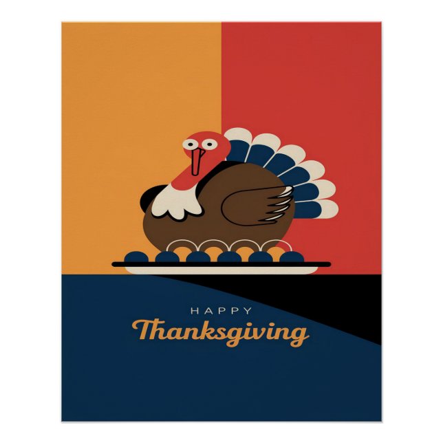 Modern Turkey Art Poster (Front)