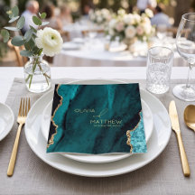 Modern Turquoise Agate Wedding
