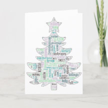 Modern turquoise and mint green Christmas tree car