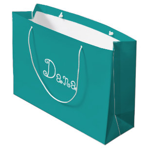 Modern Turquoise Colour Baby Shower Gift Bag