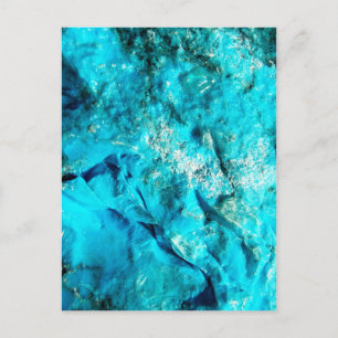 Modern Turquoise Marble Stone Postcard