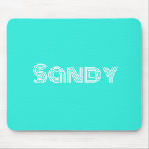 Modern turquoise monogram name