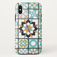 Modern Turquoise Sampler Quilt