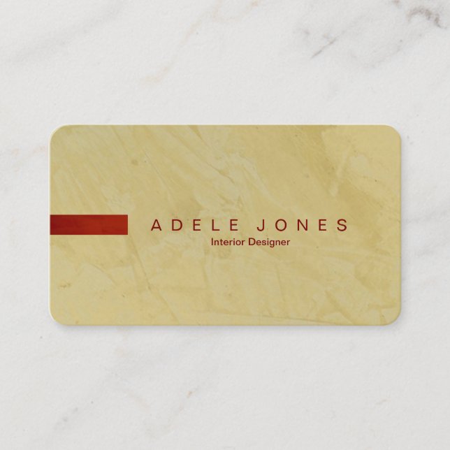 Modern Tuscan Sun Business Card (Front)