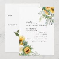 Modern Tuscan Sunflowers in Bloom Bridal Shower