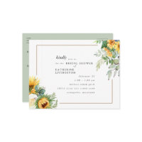 Modern Tuscan Sunflowers in Bloom Bridal Shower 