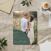 Modern Two Photo QR Code Wedding 
