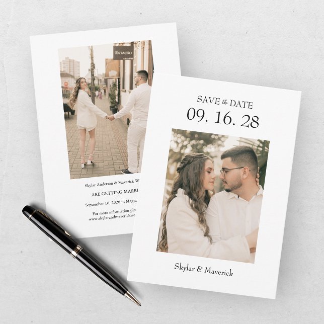 Modern Two Photo Save The Date (Creator Uploaded)