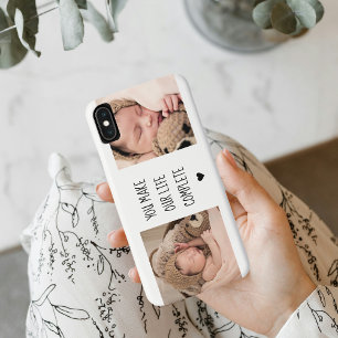Modern Two Photo   You Make Our Life Complete  Case-Mate iPhone Case