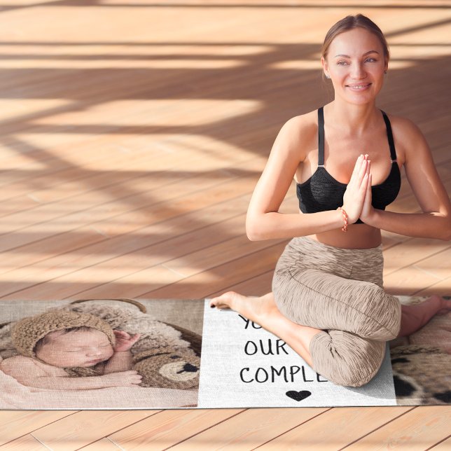 Modern Two Photo | You Make Our Life Complete  Yoga Mat (Creator Uploaded)