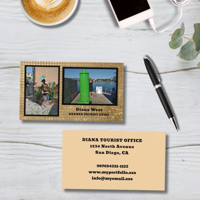 Modern Two  Photos Business Card (Creator Uploaded)