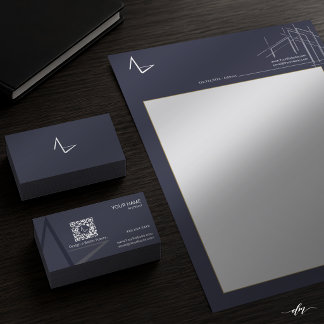 Modern Two-Sided Architect Letterhead