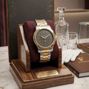 Modern Two-Tone Gold & Silver Watch