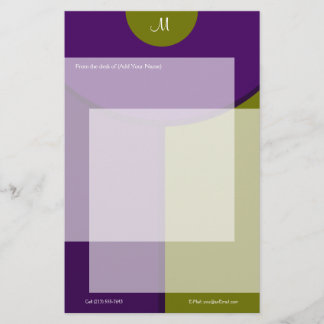 Modern Two Tone Stationery