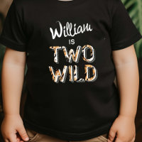 Modern Two Wild Simple Safari Themed 2nd Birthday