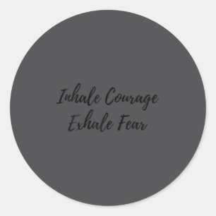 Modern Tygraphy Motivational Wall Art For Insratio Classic Round Sticker