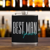 Modern Type Best Man Personalised Bridal Party